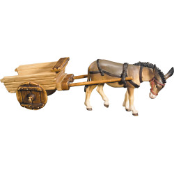 Burro con carro vacío